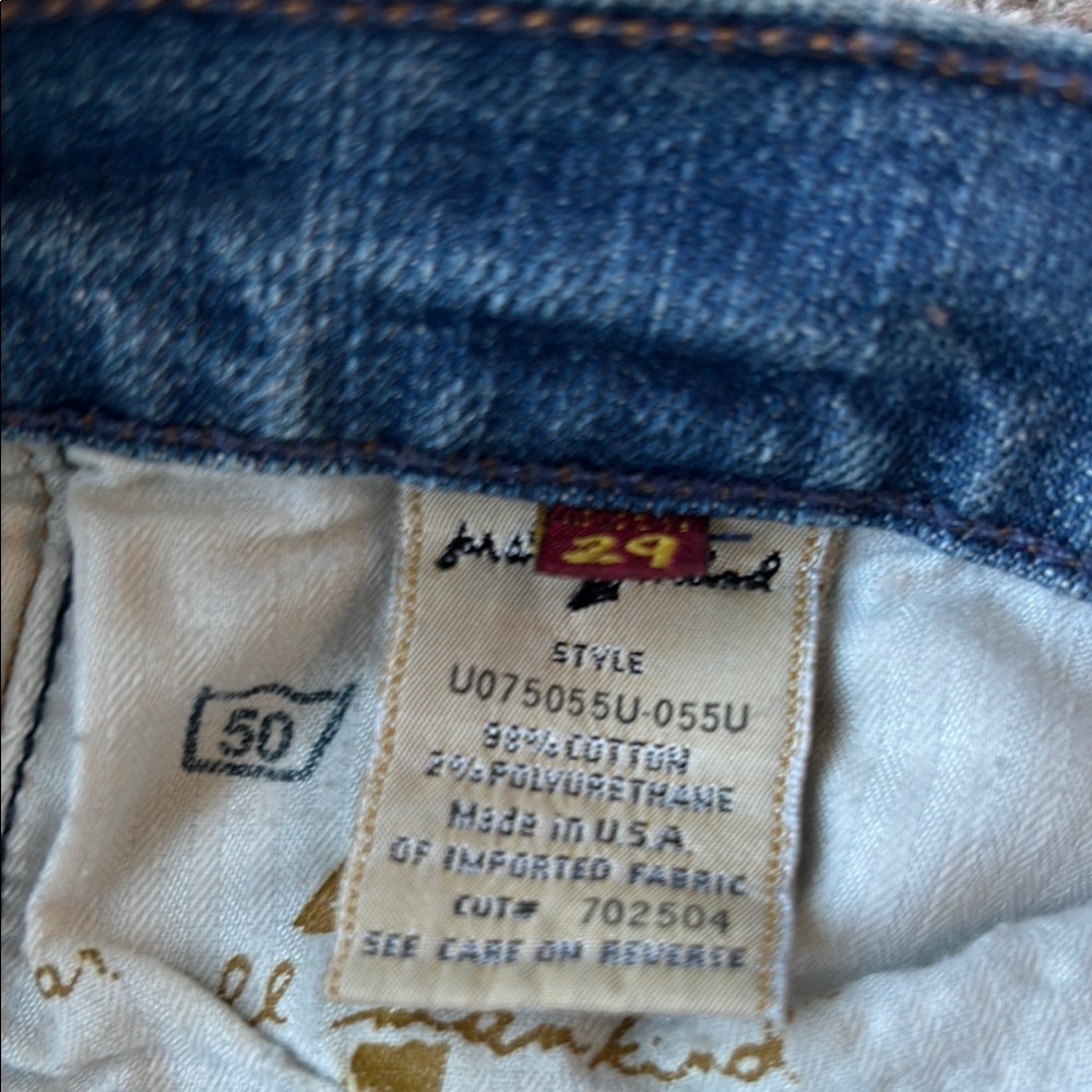 7 FAM Boot Cut Low Rise Jeans - Picture 3 of 6